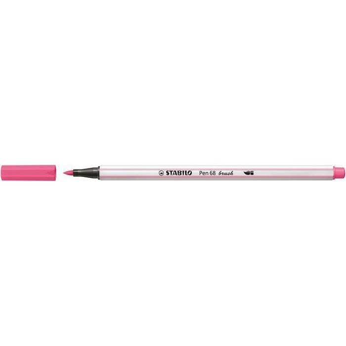 Štětcový fix Stabilo Pen 68 brush, růžová