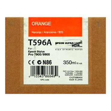 Inkoustová cartridge Epson C13T596A00, Stylus Pro 7900/9900, orange, originál