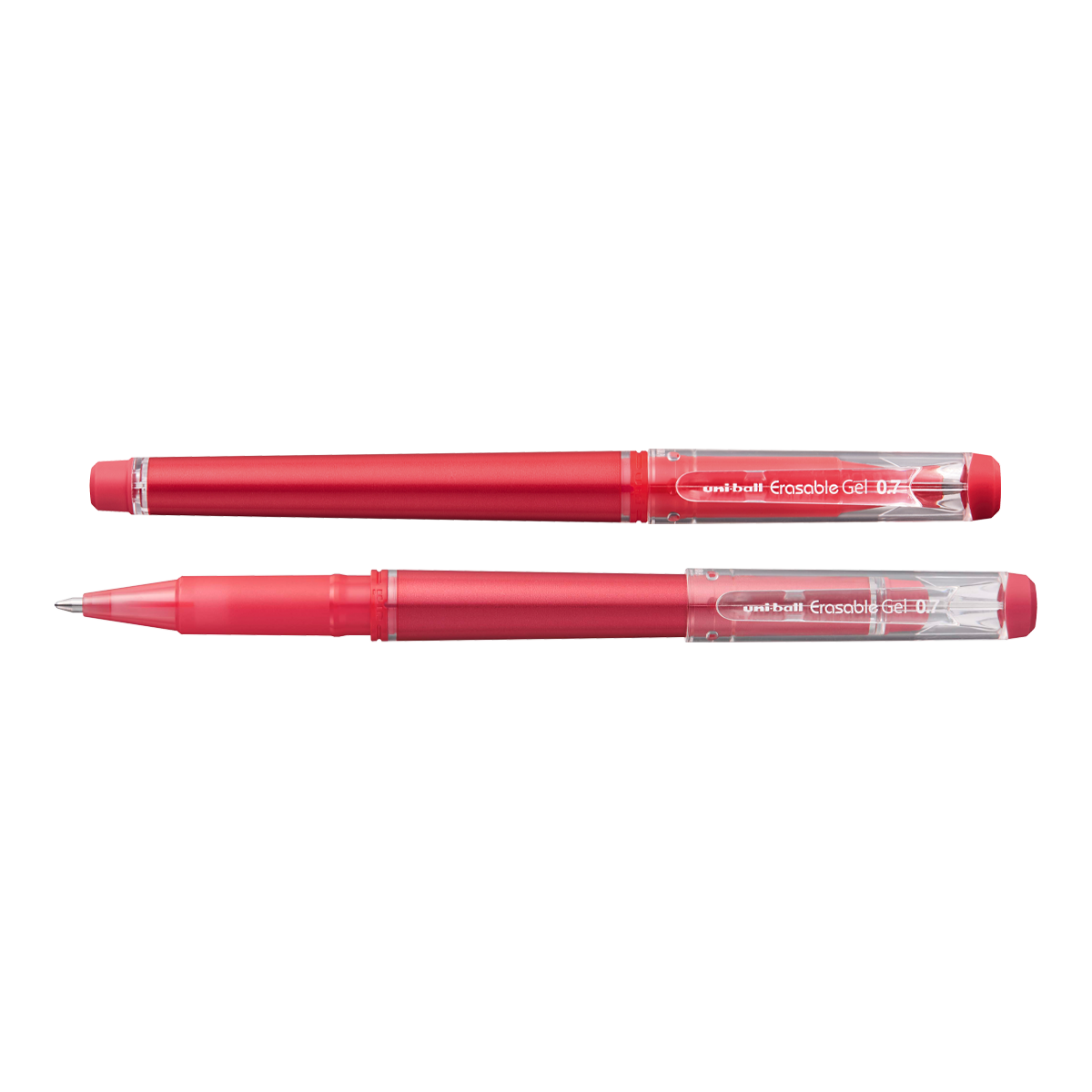 Gumovatelné pero s víčkem Uni UF-222, červené