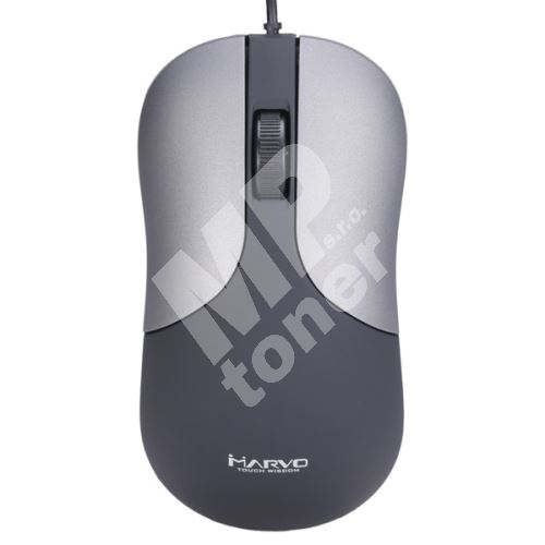 Myš Marvo DMS002GY, 1200DPI, optika, 3tl., drátová USB, šedá 1