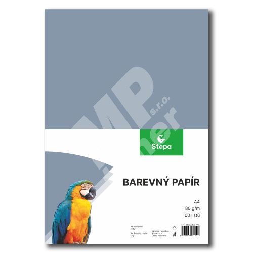 Náčrtkový papír barevný šedý A4, 100 listů 1