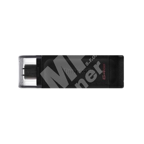 32GB Kingston DataTraveler 70, USB flash disk 3.0, USB C, černý 1