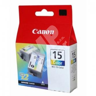 Cartridge Canon BCI-15C, 1bal/2ks, originál 1