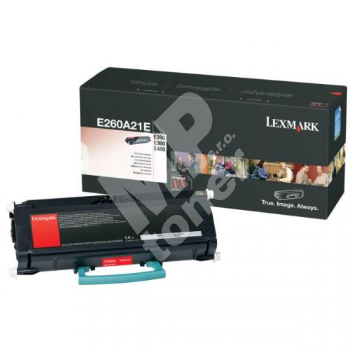 Toner Lexmark E260, E360, E460, black, E260A21E, originál 1
