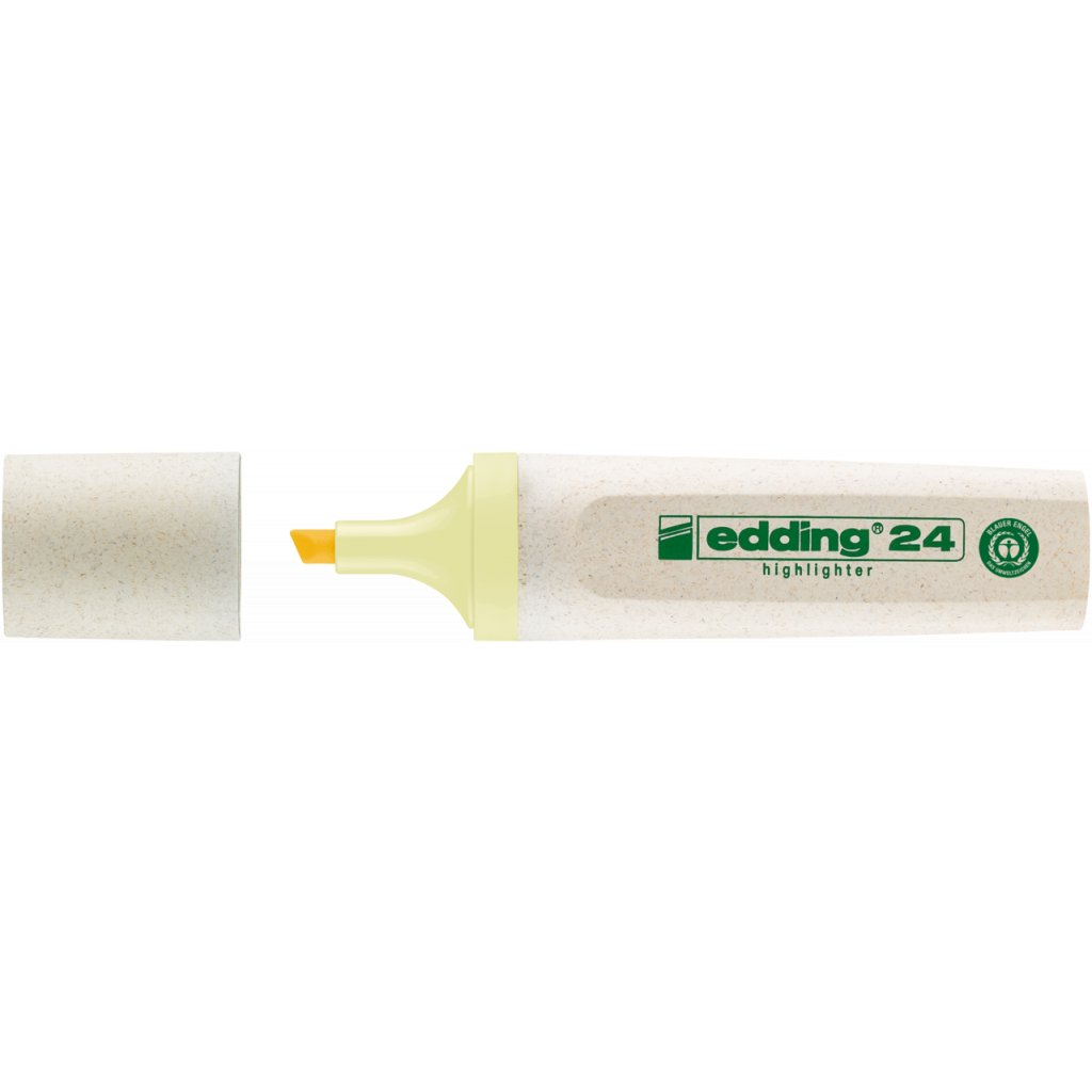 Zvýrazňovač Edding 24 EcoLine, pastelově žlutá