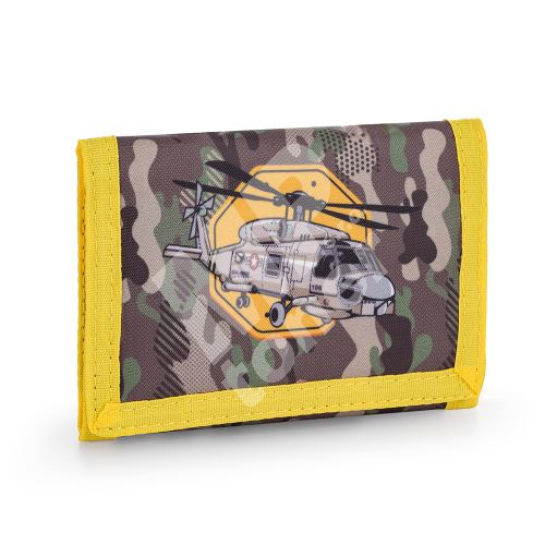 Dětská textilní peněženka Helikoptéra, Army 1