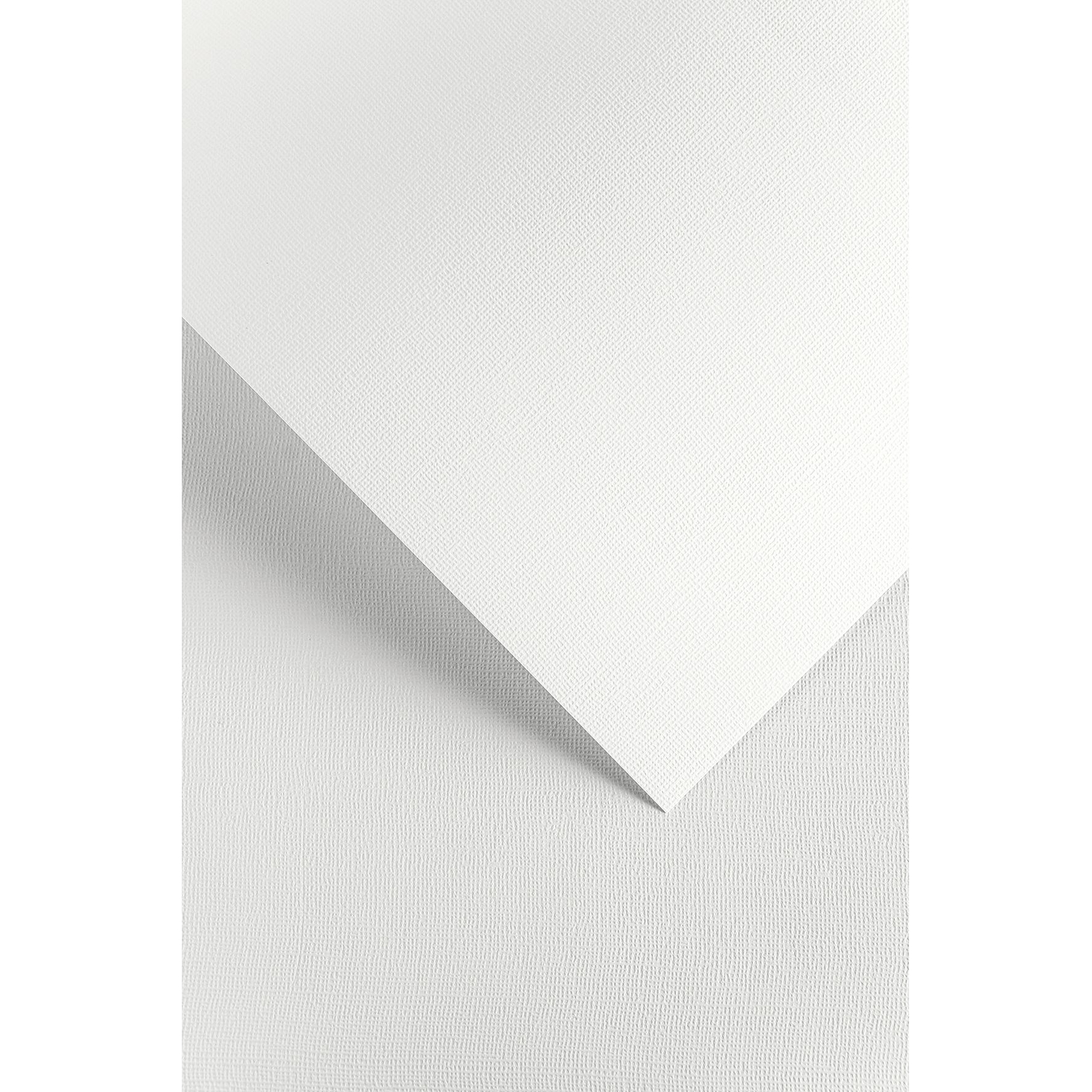 Ozdobný papír Len, bílý, 230g, 20ks