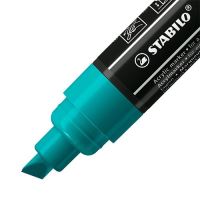 STABILO FREE Acrylic akrylový popisovač T800C Klínový hrot 4-10 mm - modře zelený 2 (1)