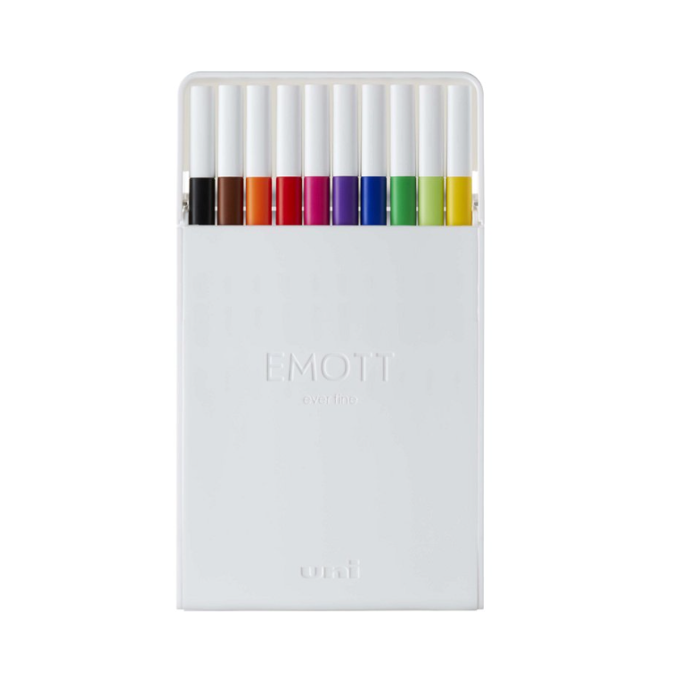 Sada linerů Uni Emott č.1, mix 10ks barev, 0,4mm