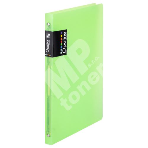 Pořadač A4 4 kroužek Opaline 2 cm zelený 3