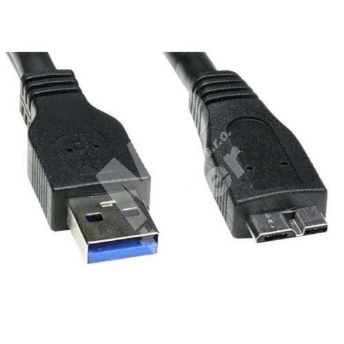 USB kabel (3.0), A-micro(B), M/M, 0.5m, No Name, blistr 1