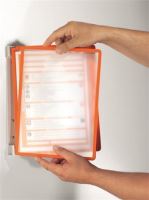 Prezentační kapsa Vario Wall 5, oranžová, nástěnná, 5 kapes, Durable 2 (1)
