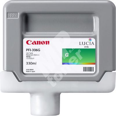 Cartridge Canon PFI-306G, green, originál 1