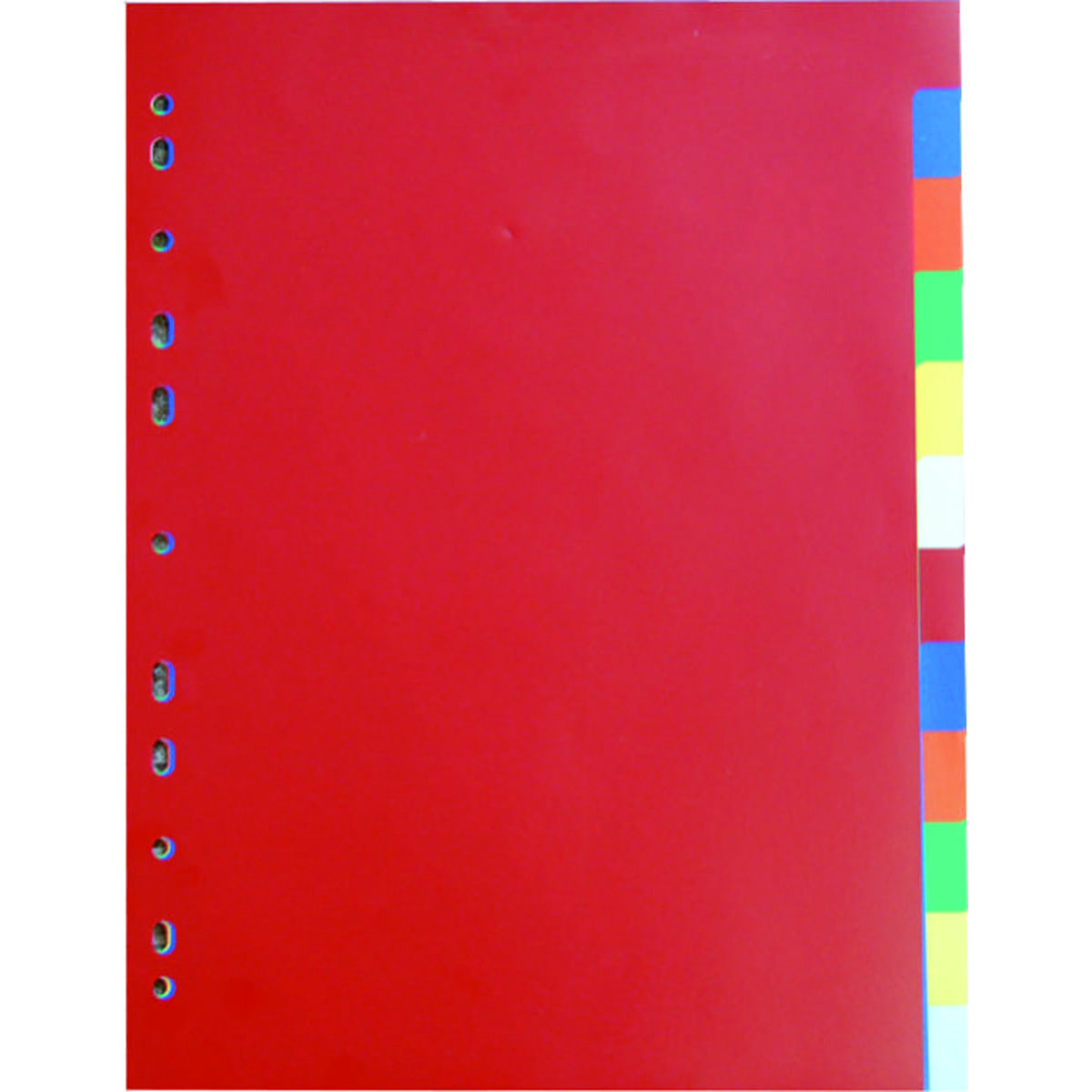 Plastový rozlišovač A4, 2x6 barevných listů