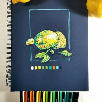 Uni Posca PC-7M akrylový popisovač, 4,5-5,5 mm, světle oranžový 7 (6)