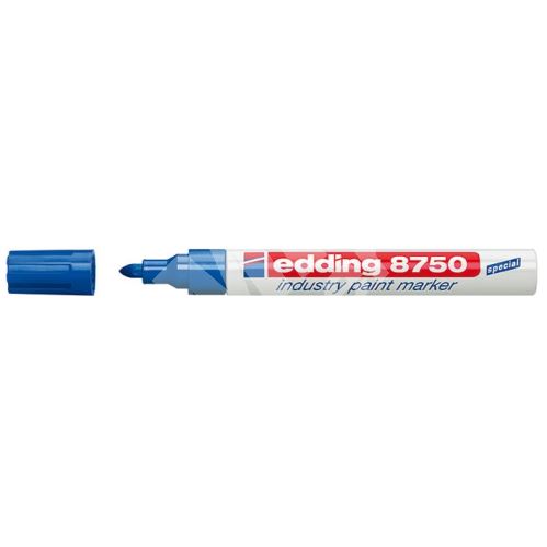 Průmyslový lakový popisovač Edding 8750, modrý 1