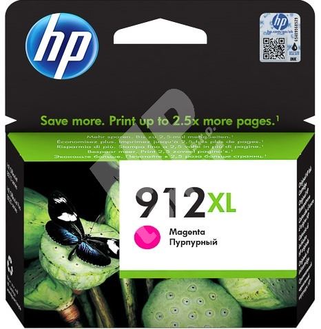 Cartridge HP 3YL82AE, magenta, 912XL, originál 1