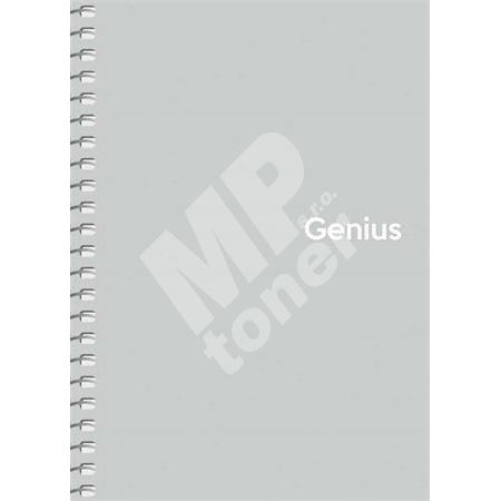 Shkolyaryk Spirálový sešit Genius Pastel, čtverečkovaný, mix, A6, 80 listů, PP desky 1