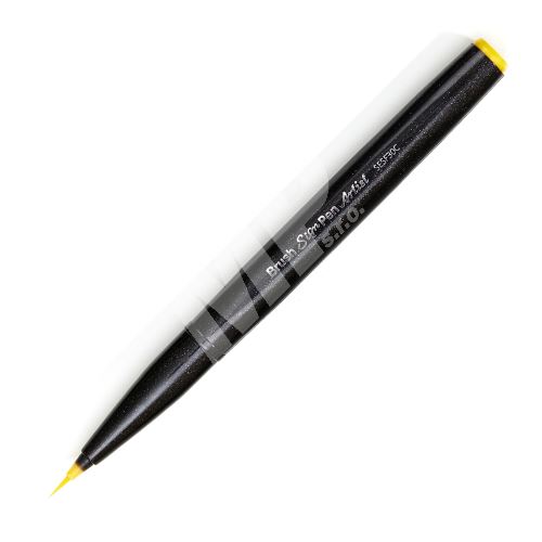 Pentel Sign Pen Artist SESF30C, barevný štěteček, žlutý 4