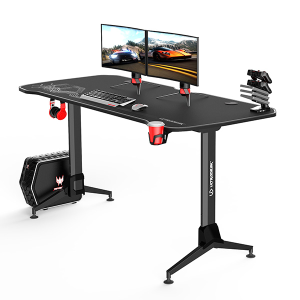 Herní stůl Ultradesk Grand White, 160x75x70-80cm, 3 úrovně výšky
