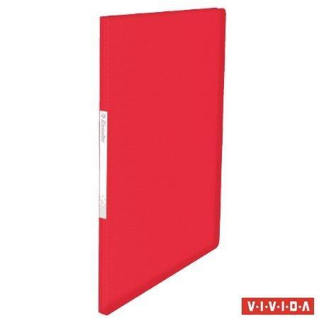 Katalogová kniha Esselte VIVIDA A4 měkká, 20 kapes, červená
