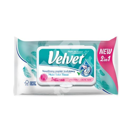 Velvet Intima 2v1 vlhčený toaletní papír, 42 ks 1