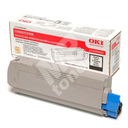 Toner OKI 43324424 černý originál 1