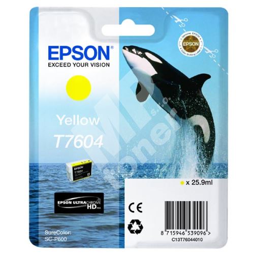 Cartridge Epson C13T76044010, yellow, originál 1