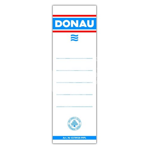 Hřbetní štítky Donau 54 x 153 mm, samolepicí, bílé 1