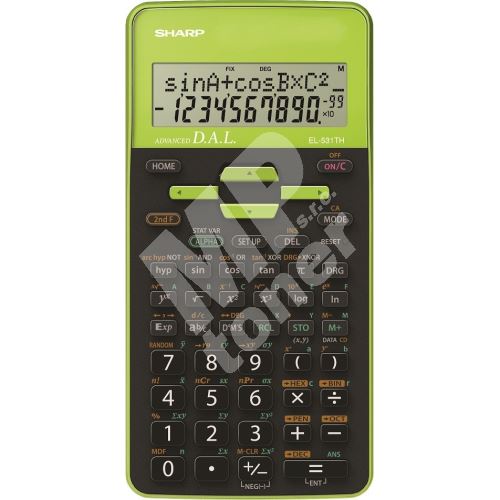Kalkulačka Sharp EL-531THGR, zelená 1