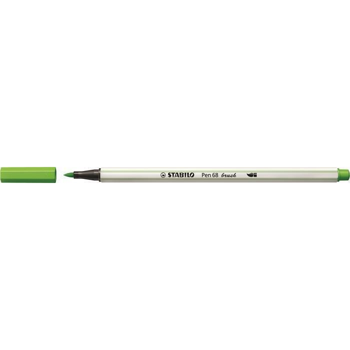 Štětcový fix Stabilo Pen 68 brush, světle zelená