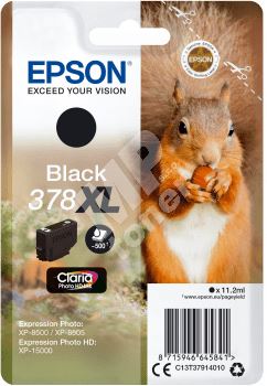 Cartridge Epson C13T37914010, black, 378XL, originál 1