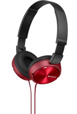 Sluchátka Sony MDR-ZX310, červené