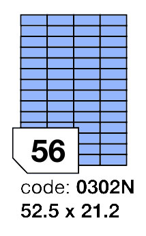 Samolepící etikety Rayfilm Office 52,5x21,2 mm 300 archů, matně modrá, R0123.0302ND