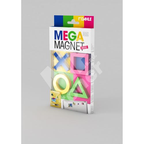 Sada Mega Dahle Magnet Mini - cross, circle, delta, square, 45 x 45 mm - 4 ks 1