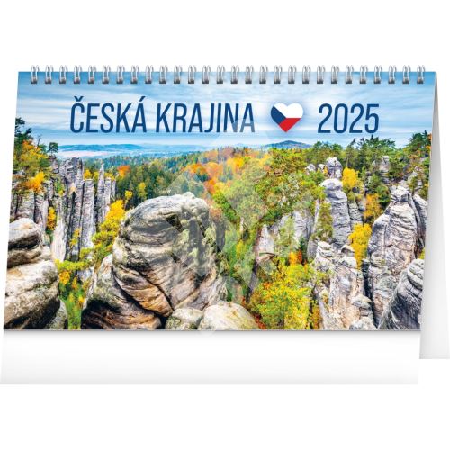 Stolní kalendář Notique Česká krajina 2025, 23,1 x 14,5 cm 1