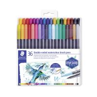 Štětcové fixy Staedtler Marsgraphic Duo, sada, 36 barev, oboustranné Štětcové fixy Staedtler Marsgraphic Duo, sada, 36 barev, oboustranné