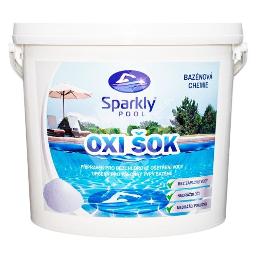 Kyslíkový Oxi šok Sparkly POOL, 5 kg 1