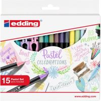 Dárková sada fixů Edding Pastel Celebratrations, 15 ks