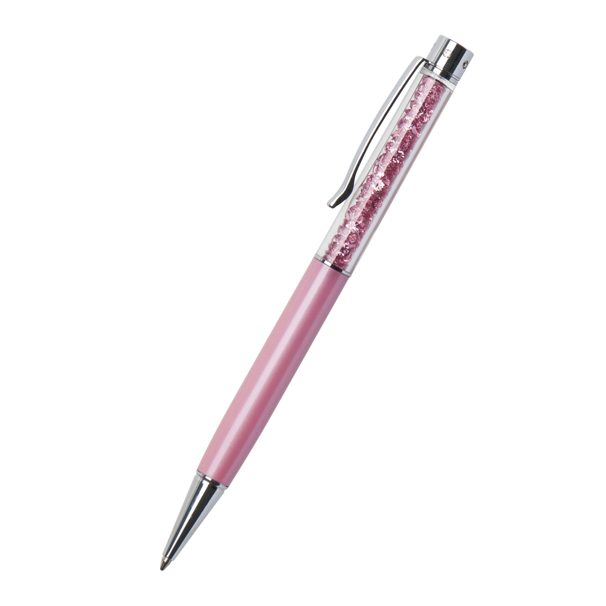 Kuličkové a dotykové pero Art Crystella, s krystaly Swarovski, růžová, 14cm