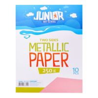 Dekorační papír Metallic růžový A4, 10ks, 250g