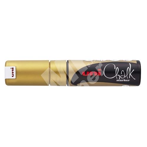 Uni Chalk Marker křídový popisovač PWE-8K, 8 mm, zlatý 1