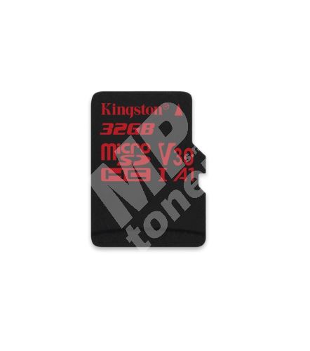 Kingston 32GB microSDHC Canvas React U3 100R/70W V30 A1 + bez adapteru 1