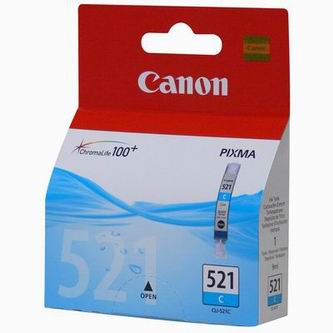 Inkoustová cartridge Canon CLI-521C, cyan, originál