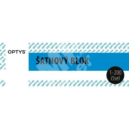 Šatnový blok, 200 listů, modrý 1