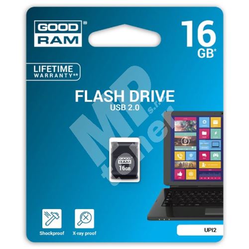 Goodram 16GB, USB flash disk 2.0, UPI2, černá 1