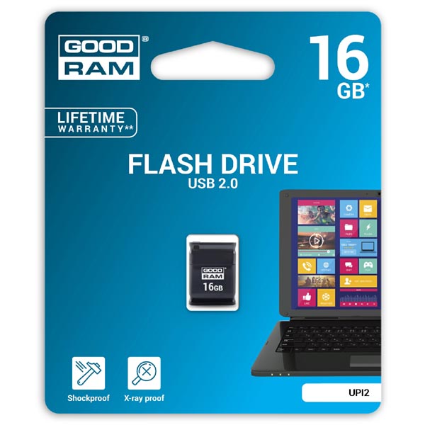 16GB Goodram UPI2, USB flash disk 2.0, černá