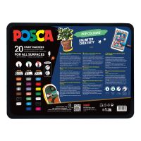Sada popisovačů Uni Posca Pop PC-1M, PC-3M, PC-5M, 20ks 2 (1)