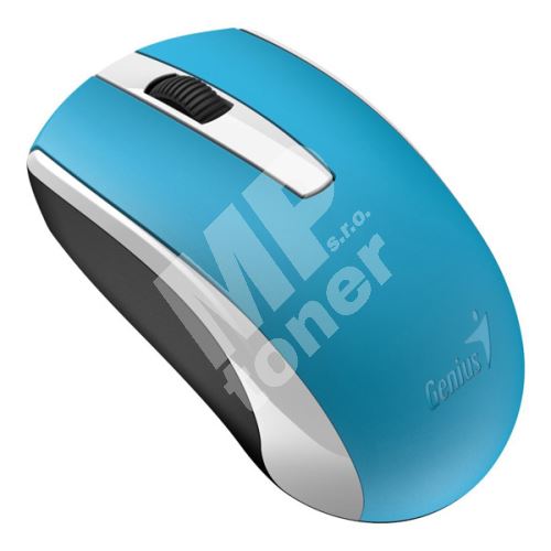 Myš Genius Eco-8100, 1600DPI, 2.4 [GHz], optická, 3tl., bezdrátová USB, modrá 1