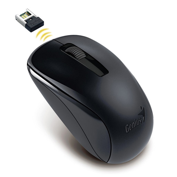 Myš Genius NX-7005, 1200DPI, 2.4 [GHz], optická, 3tl., bezdrátová USB, černá